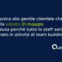 Avviso chiusura per ferie 31 Maggio