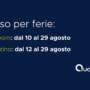 Avviso chiusura per ferie estive